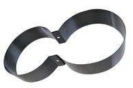SUBGH009 - S.S. Twin Tank Bands 10+10 h 60mm Black, the couple.