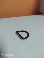 SUBGH021 - D-Ring 40mm inox piegato nero